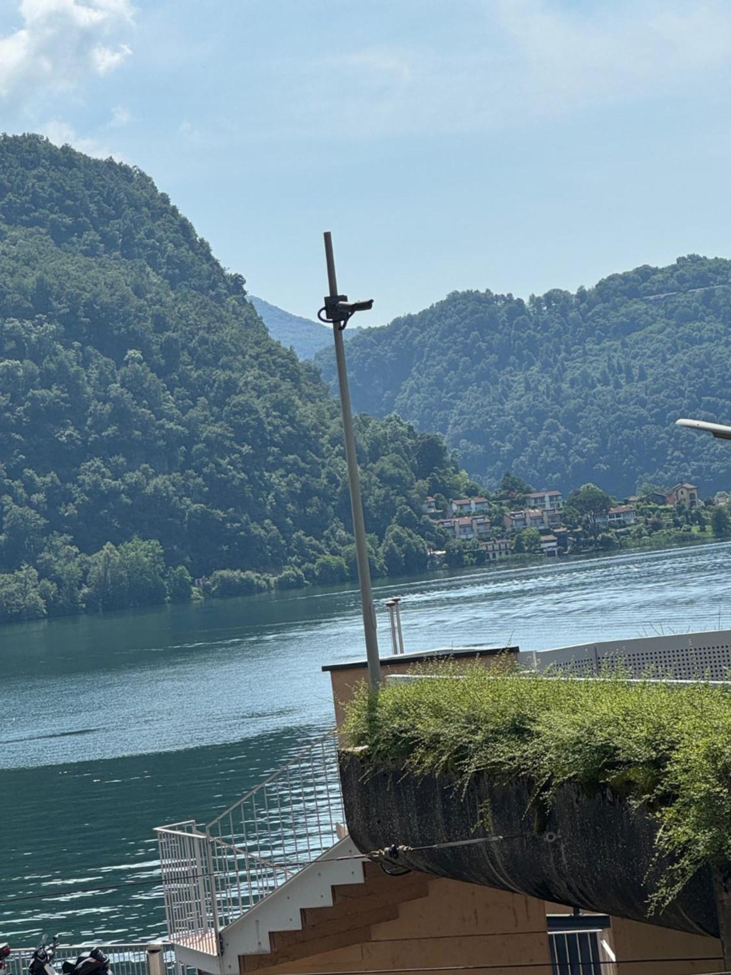 Neue Gartenwohnung Mit Sicht Auf Den Luganersee Ponte Tresa Exteriér fotografie