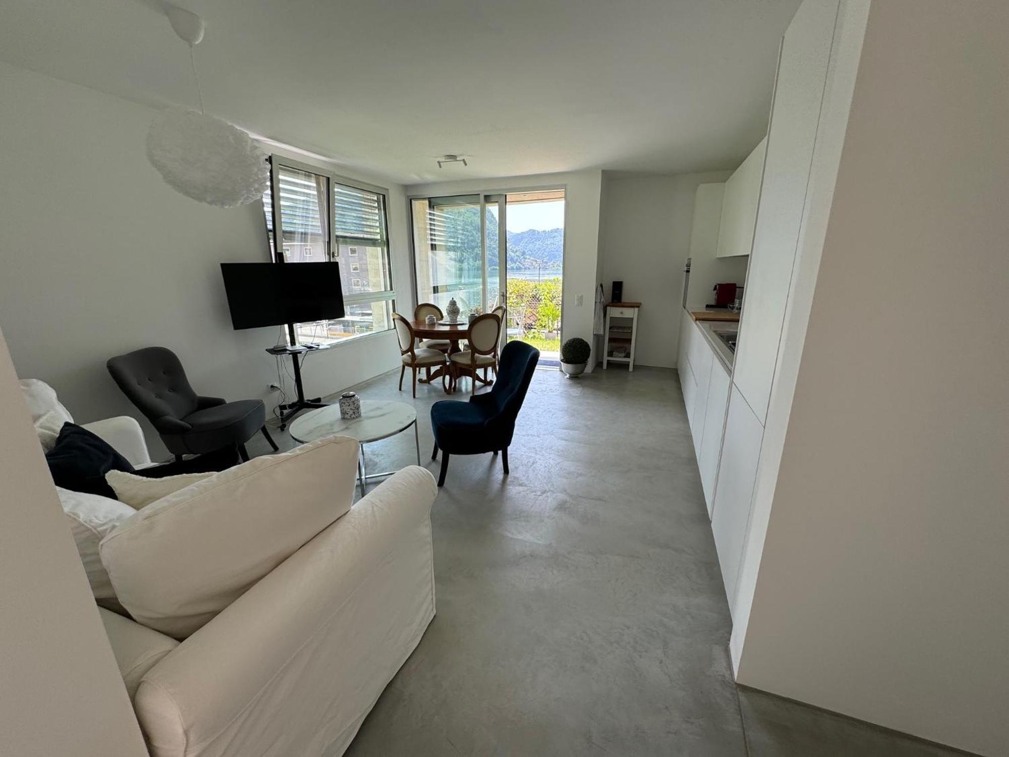 Neue Gartenwohnung Mit Sicht Auf Den Luganersee Ponte Tresa Exteriér fotografie